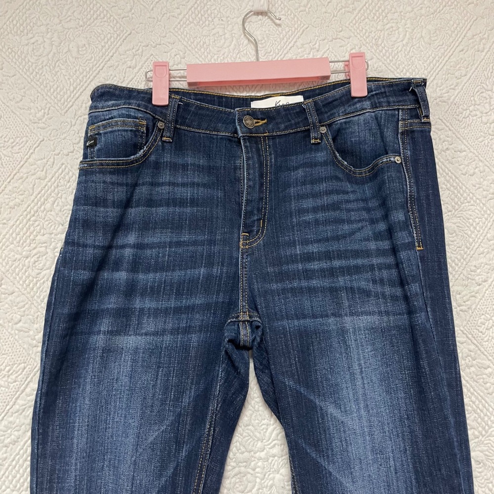 KanCan Dark Wash High Rise Flare Jeans Whiskered KC6102LOH Blue Size 15/31 - Picture 5 of 9